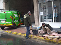 Reconstrucción de arqueta en San Blas